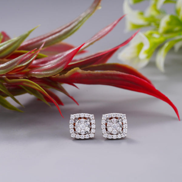 The Emerald Diamond Gold Earrings