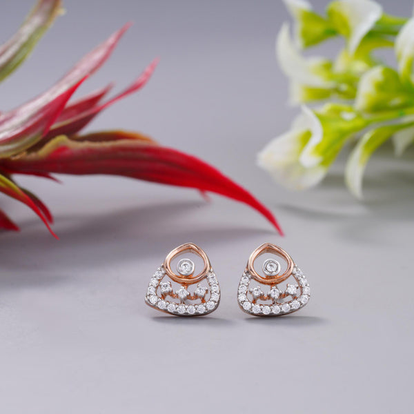 The Droplet Diamond Gold Earrings
