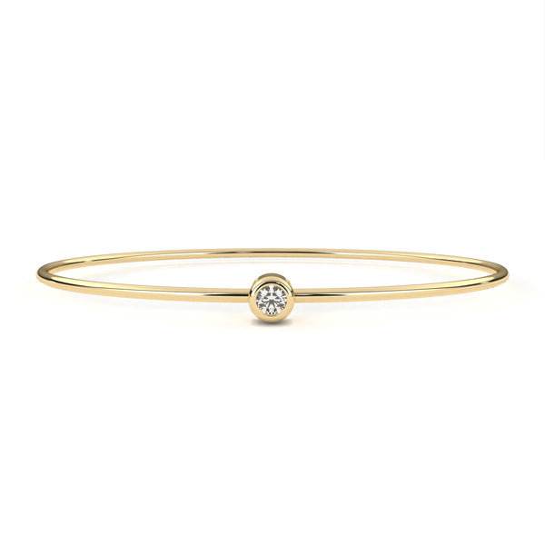 Jayla Bezel Round cut Lab Grown Diamond Bracelet