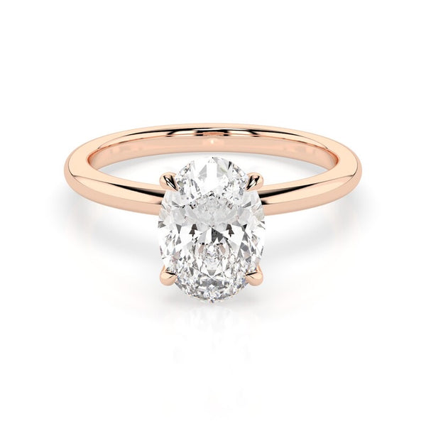 Zoe 1.5 ct Oval cut Lab Grown Diamond Engagement Ring