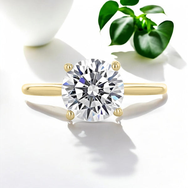 Rose 1.50 ct Round cut Halo Engagement Ring