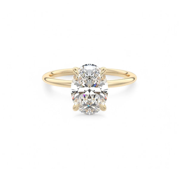 Alica 1.75 Ct Oval cut Lab grown Diamond Engagement ring