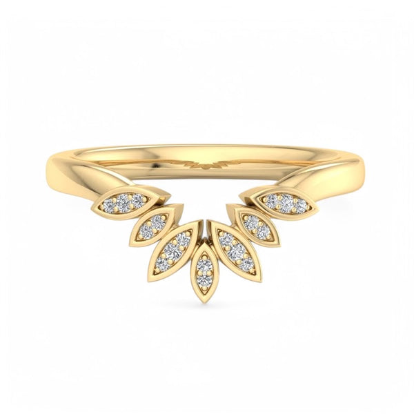 Nova vintage Round cut Lab Grown Diamond welding band