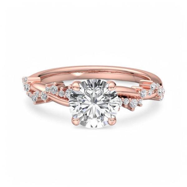 Remi 1.5 ct Round cut Engagement Lab grown Diamond Ring