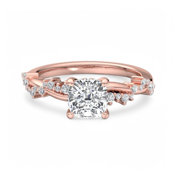 Camila 1.25 ct Cushion cut Engagement Lab grown Diamond Ring