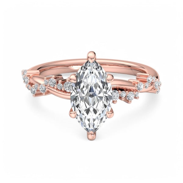 Charlee 1.25 ct Marquise cut Engagement Lab grown Diamond Ring