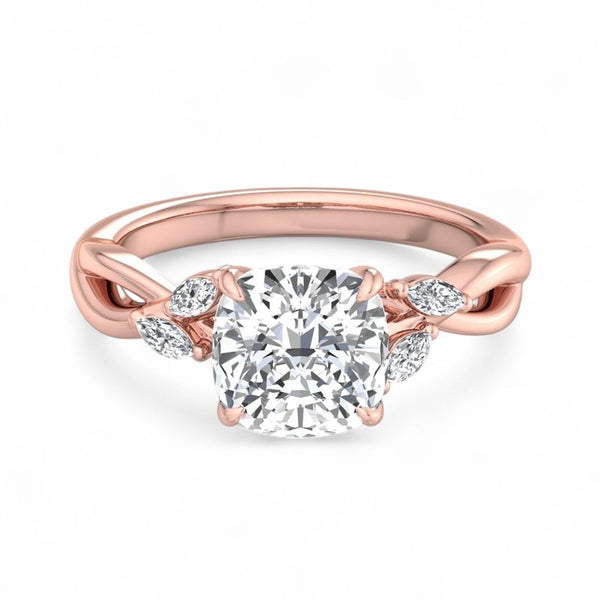 Miranda 2.00 ct Cushion cut Engagement Lab grown Diamond Ring