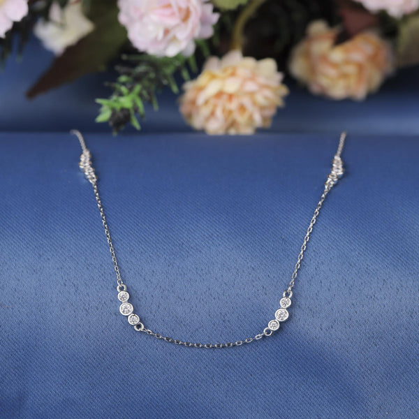 The Ritzy Dimond Silver Necklace