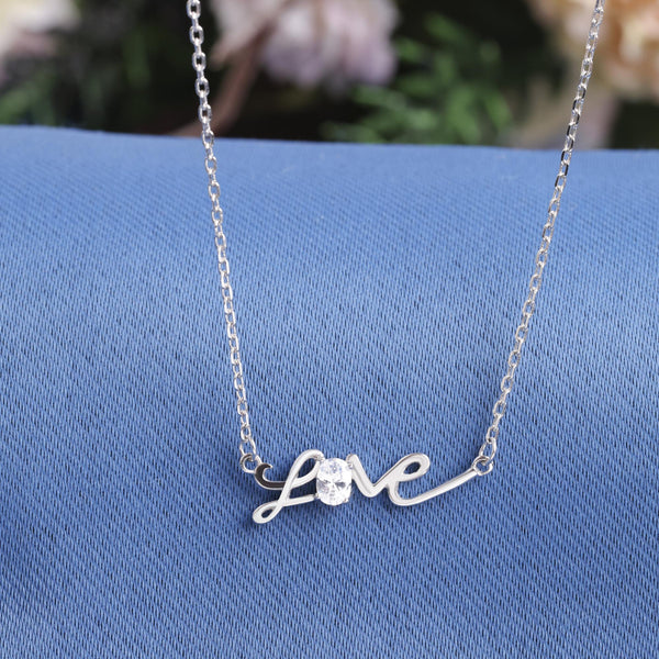 The Affairs Love Silver Necklace
