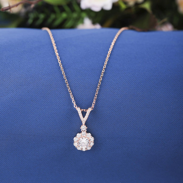 The Flower Rose Gold Necklace
