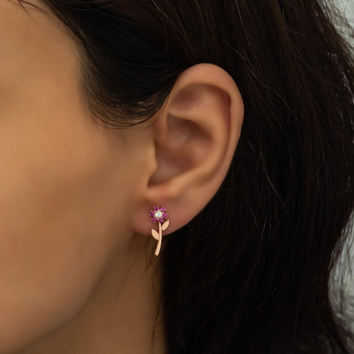 rose gold earring