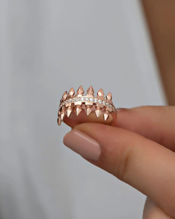 The Tir Diamond Rose Gold Ring