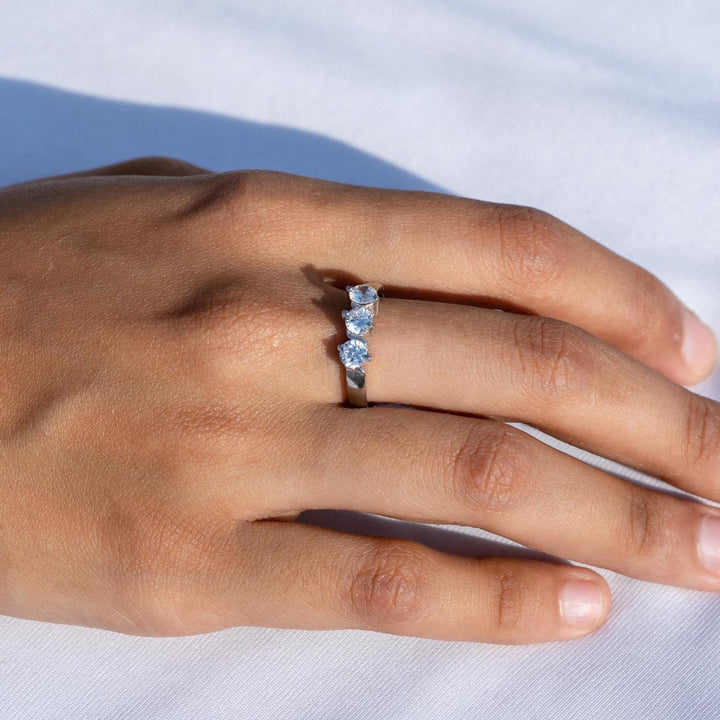 silver ring design for girl