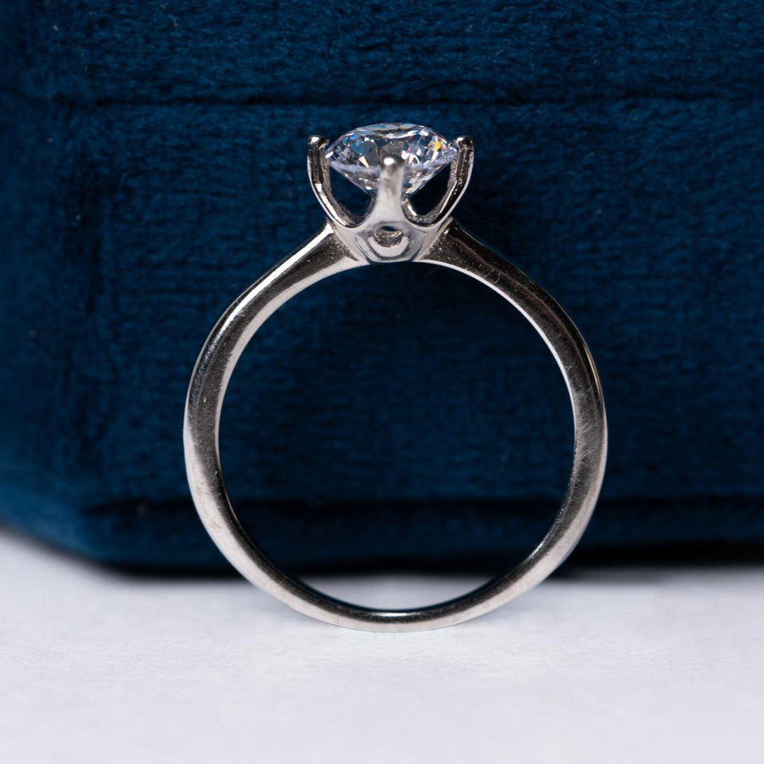 silver ring design for girl