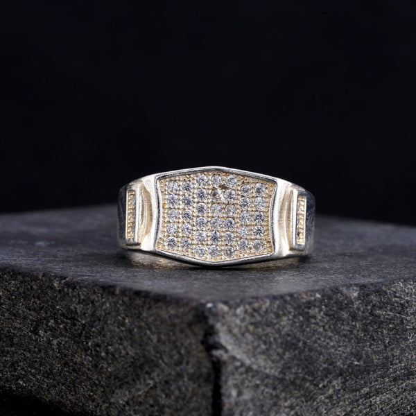 The Leanna Diamond Silver Ring
